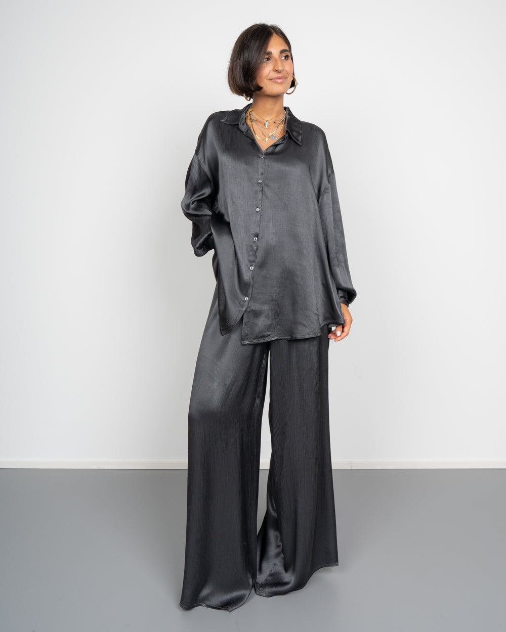 PANTALONE BRENDA GRIGIO SCURO