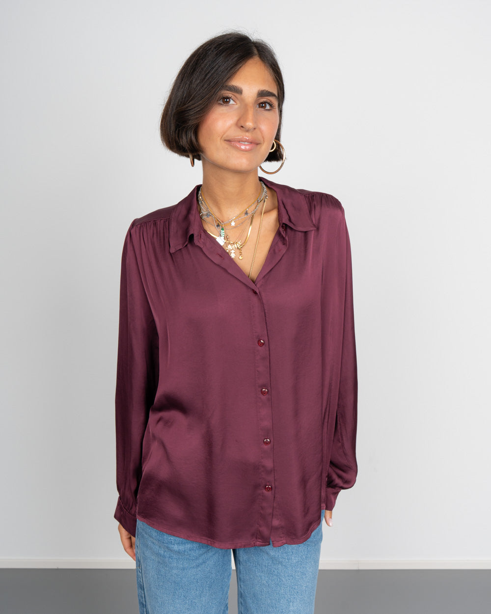 CAMICIA FOSCA BORDEAUX 2