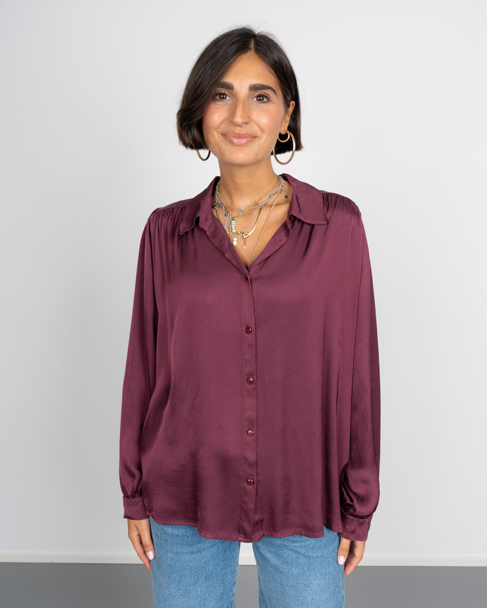 CAMICIA FOSCA BORDEAUX 2