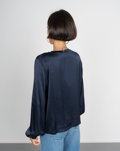 BLUSA BOBBY BLU SCURO