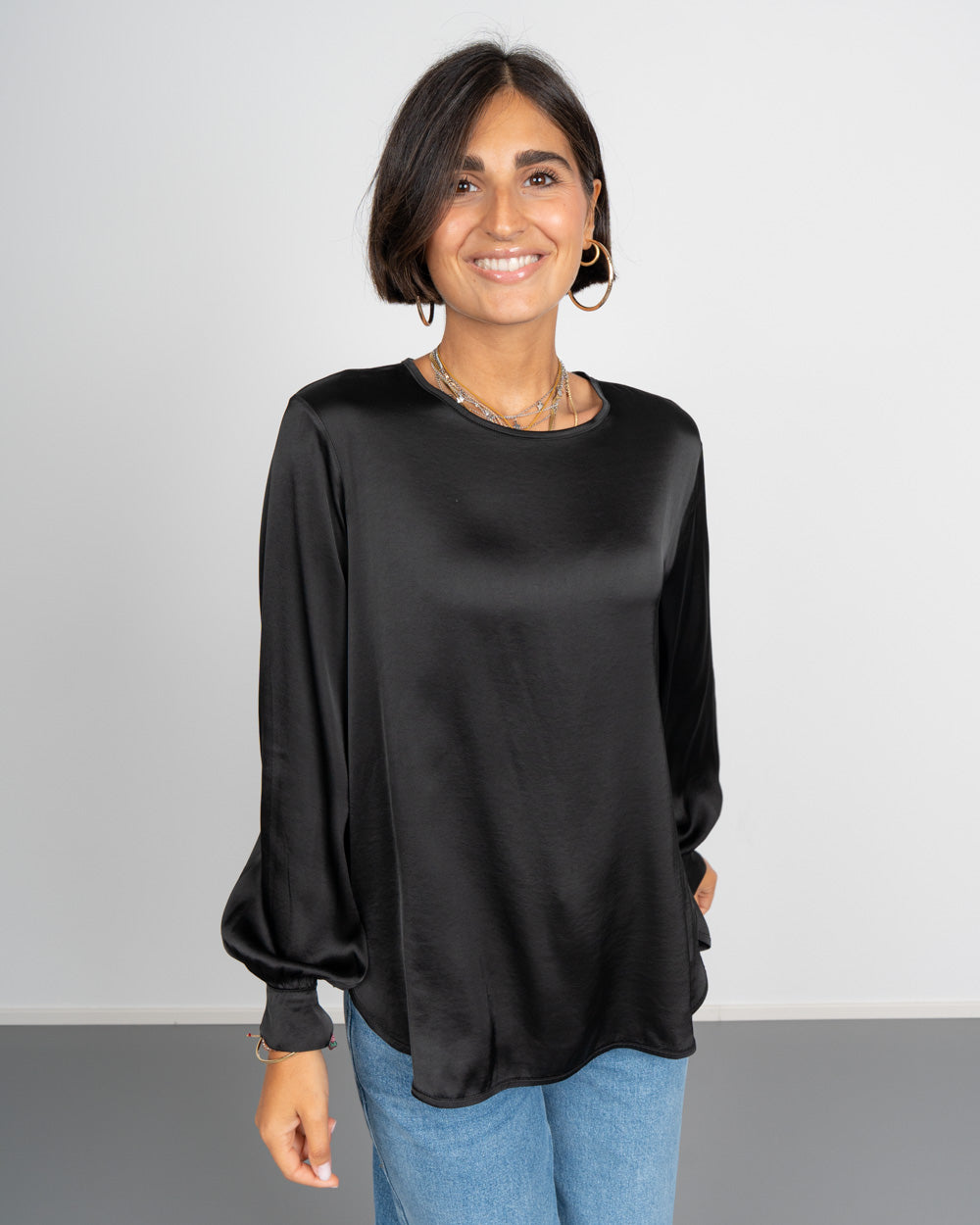 BLUSA BRIGIDA NERO