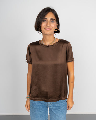 BLUSA BEATRICE MARRONE