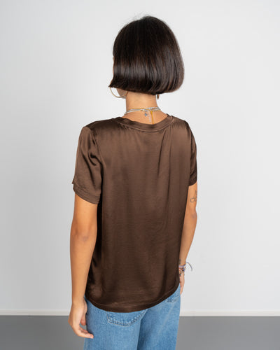 BLUSA BEATRICE MARRONE