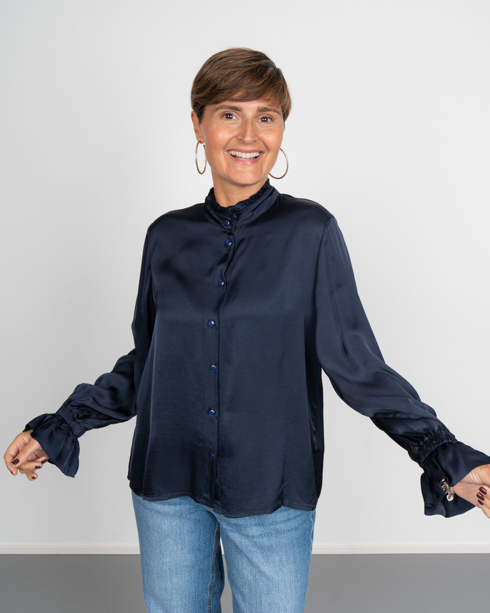 CAMICIA BELLA BLU SCURO