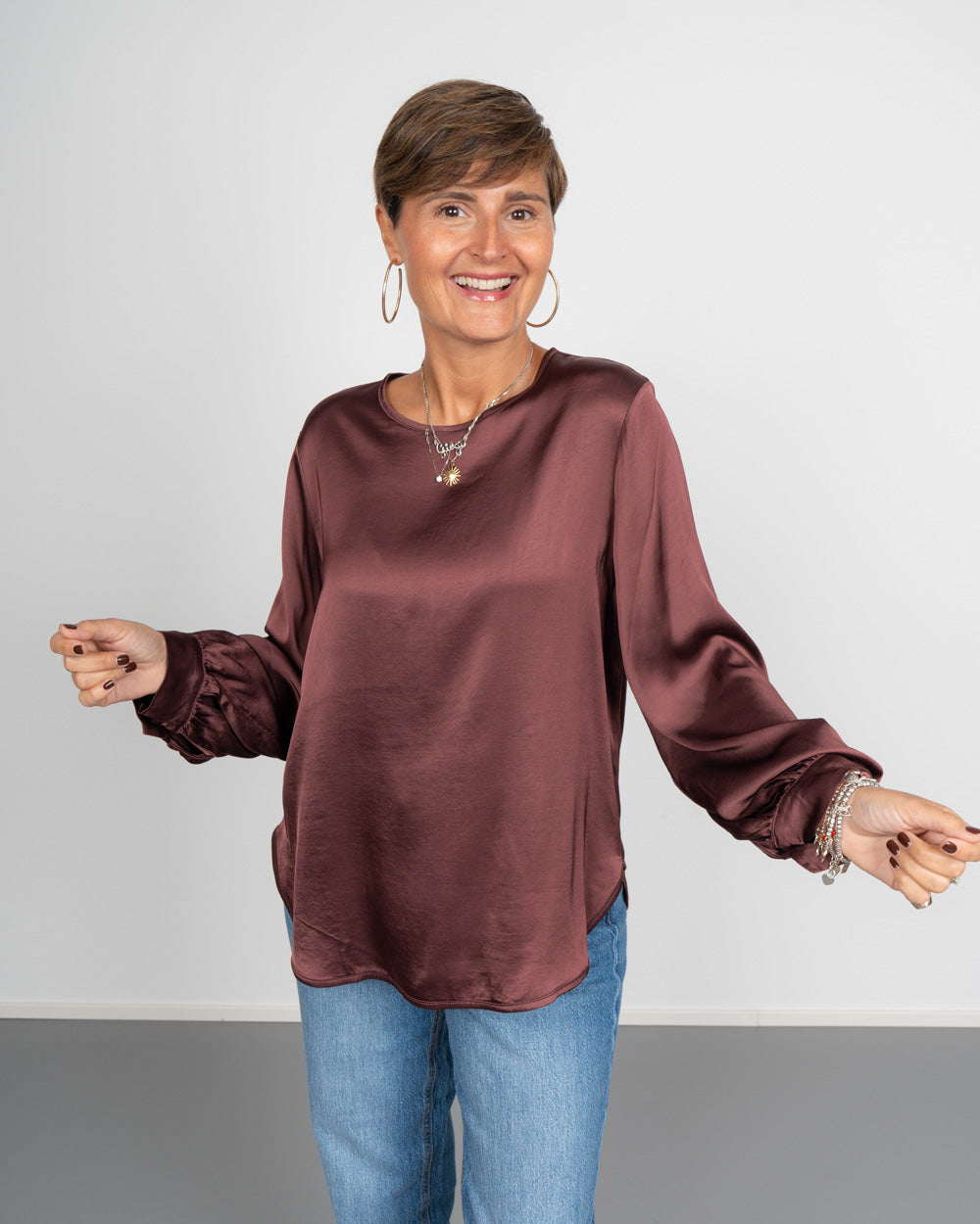 BLUSA BRIGIDA BORDEAUX 1