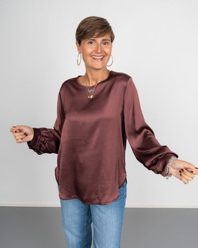 BLUSA BRIGIDA BORDEAUX 1