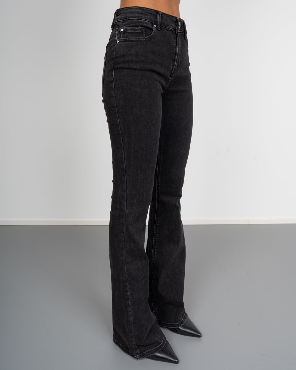 JEANS FLASH FLARED NERO