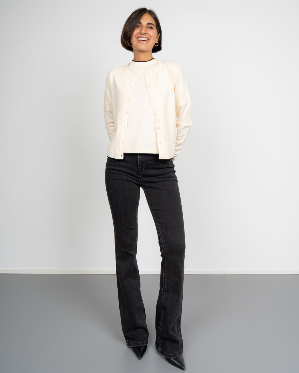 JEANS FLASH FLARED NERO