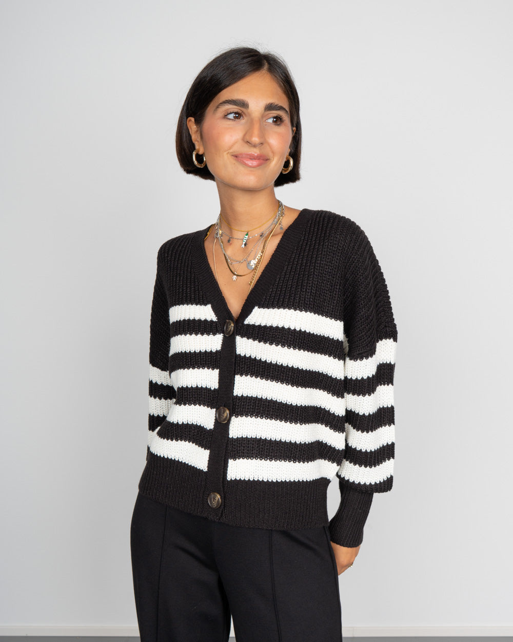 CARDIGAN LEA NERO