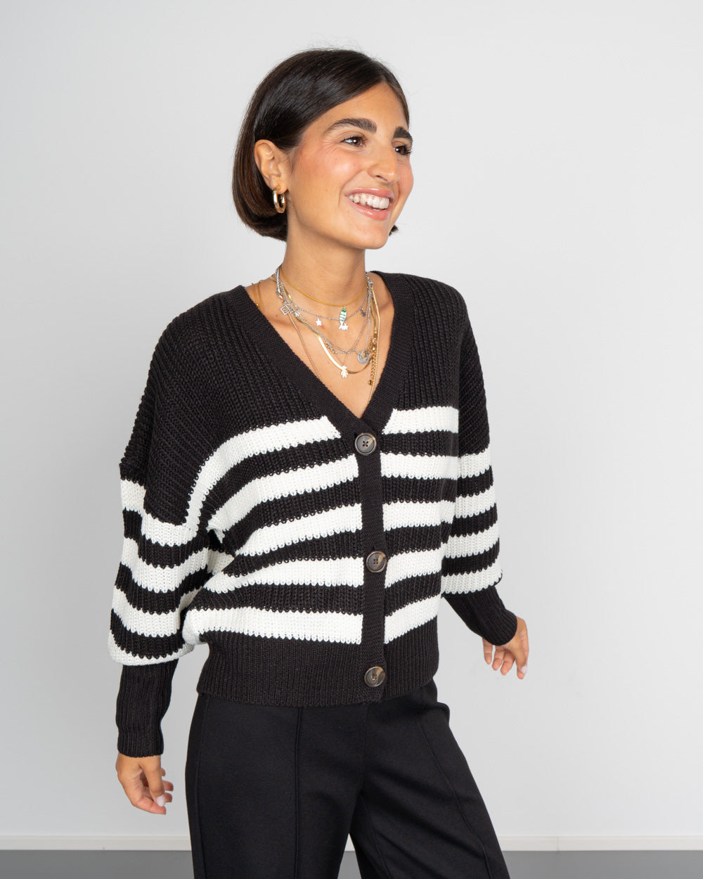 CARDIGAN LEA NERO