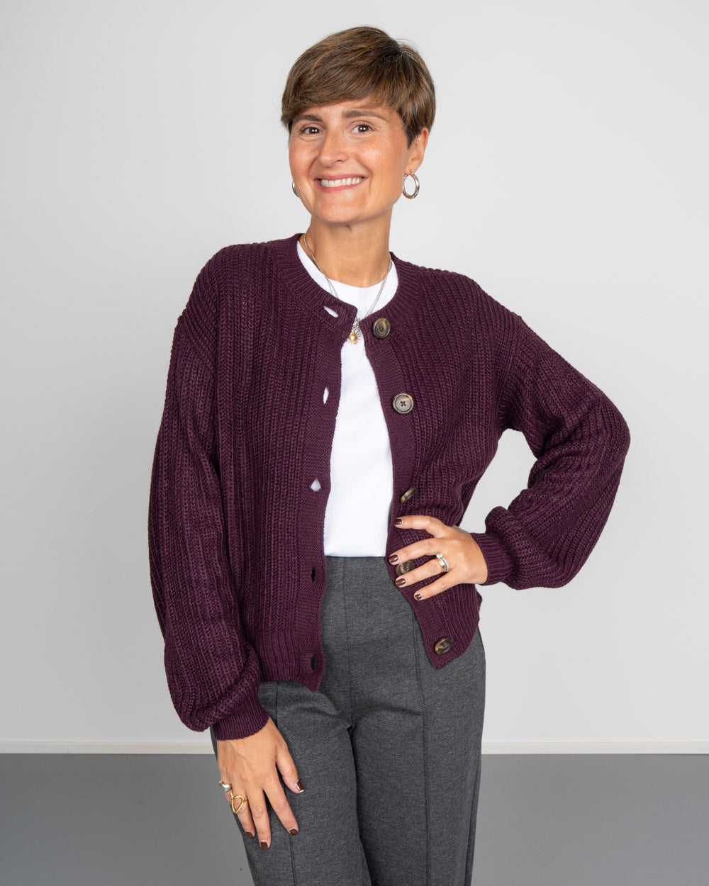 CARDIGAN LEA 2 VINO