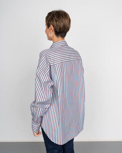CAMICIA PARINA BORDEAUX/PANNA