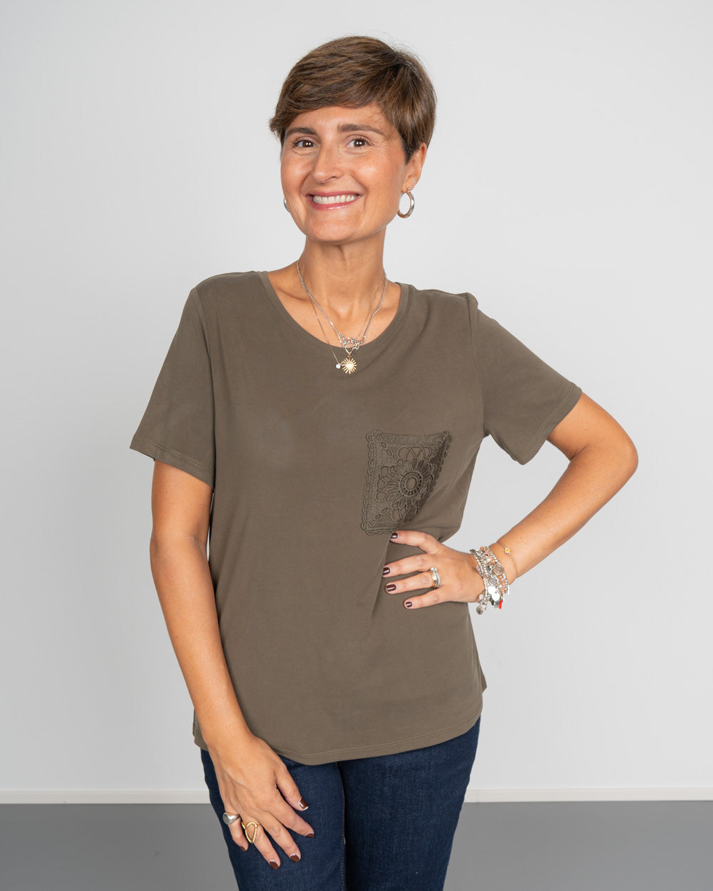 T-SHIRT FACY VERDE MILITARE