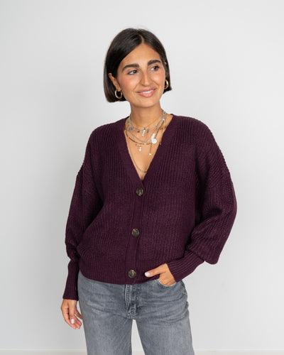 CARDIGAN LEA VINO