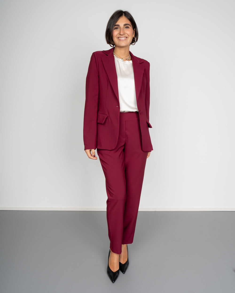 PANTALONE DELIA BORDEAUX
