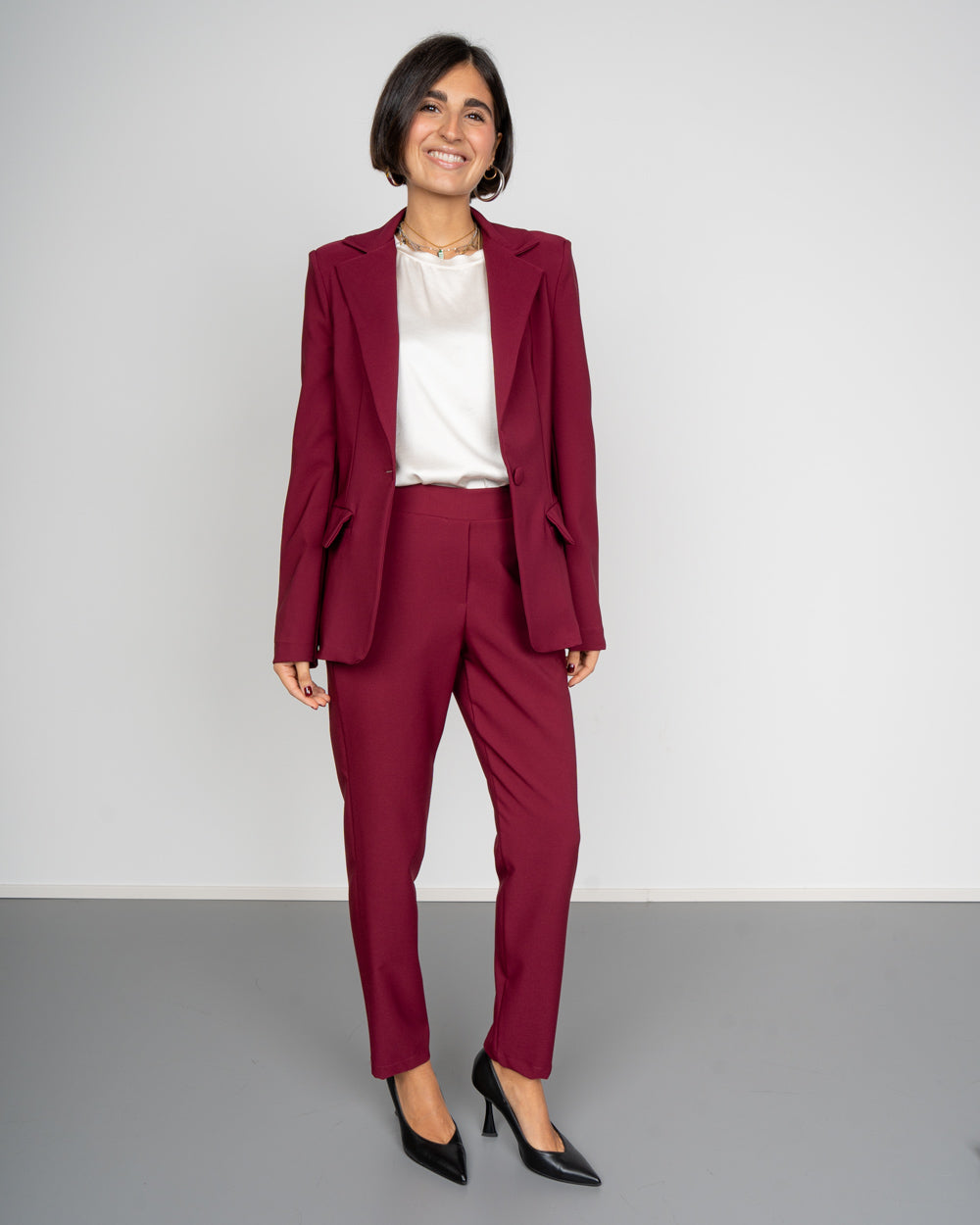 PANTALONE DELIA BORDEAUX