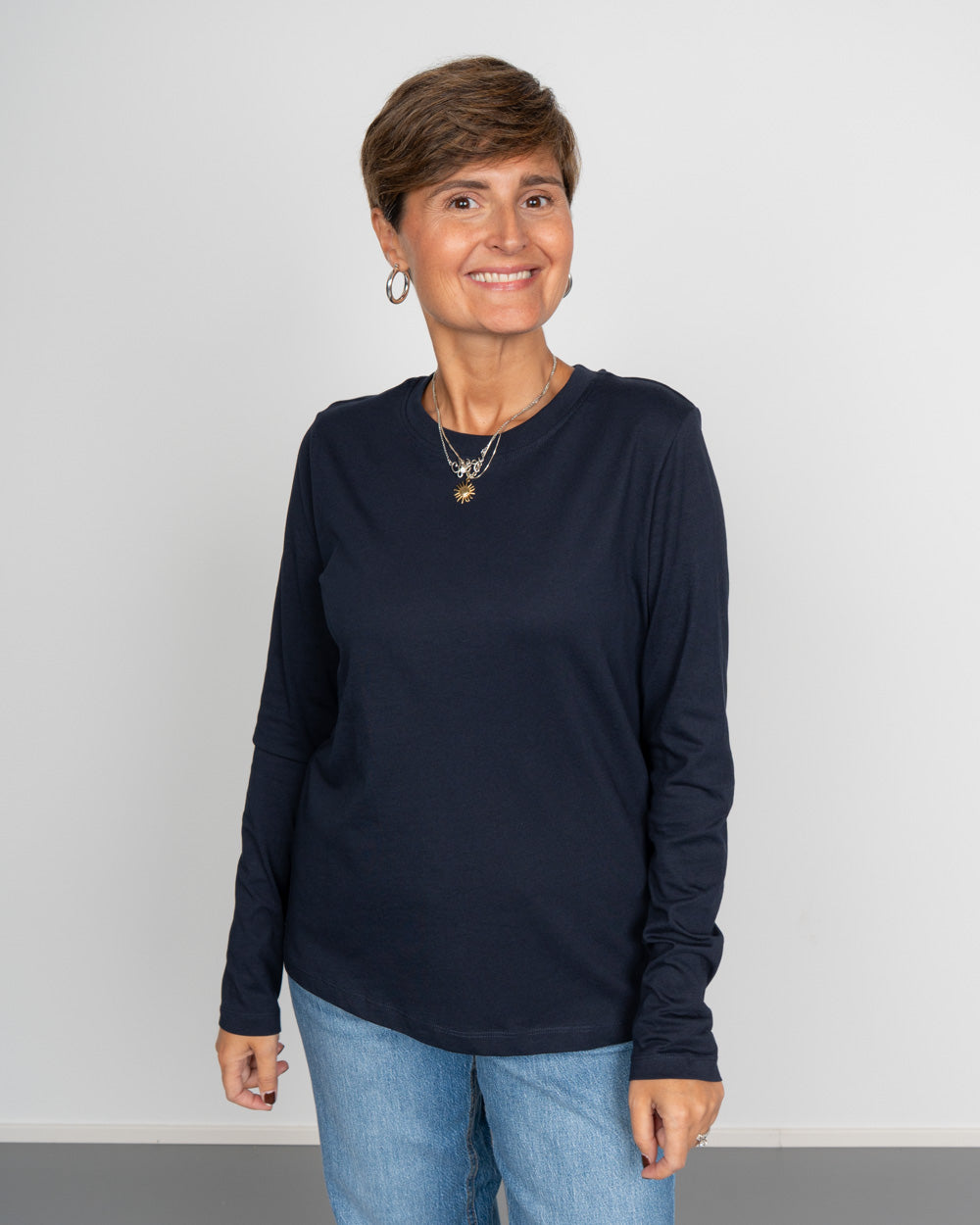 T-SHIRT PAULINA BLU NOTTE