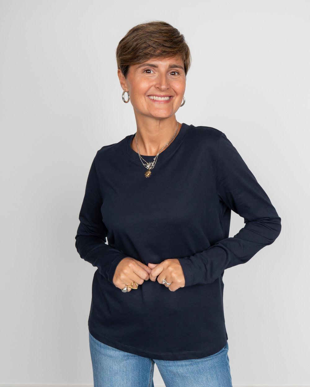 T-SHIRT PAULINA BLU NOTTE