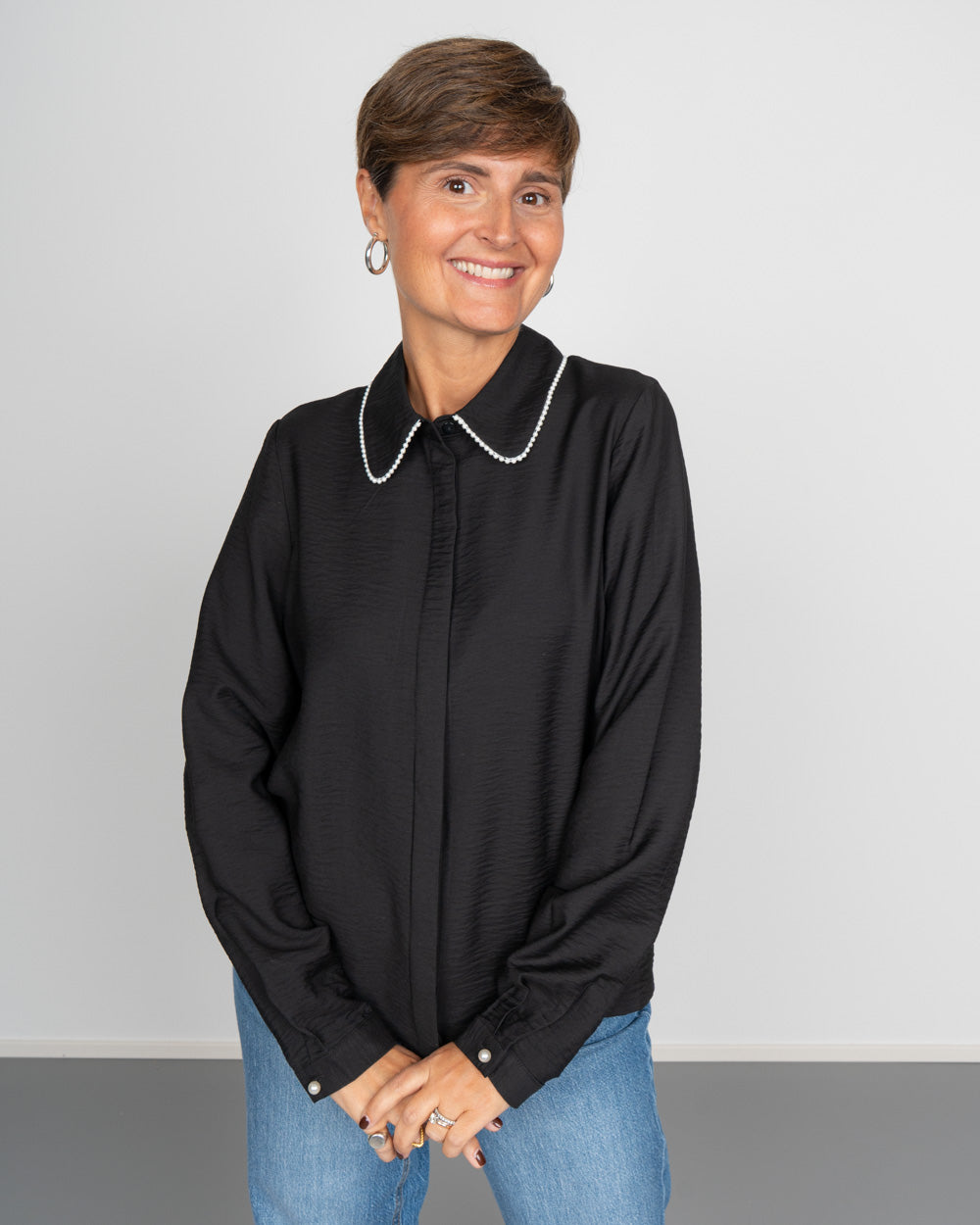CAMICIA FALINA NERO