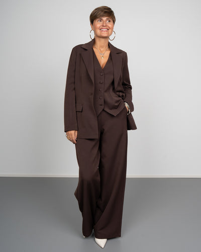 TAILLEUR BOX PALAZZO CIOCCOLATO
