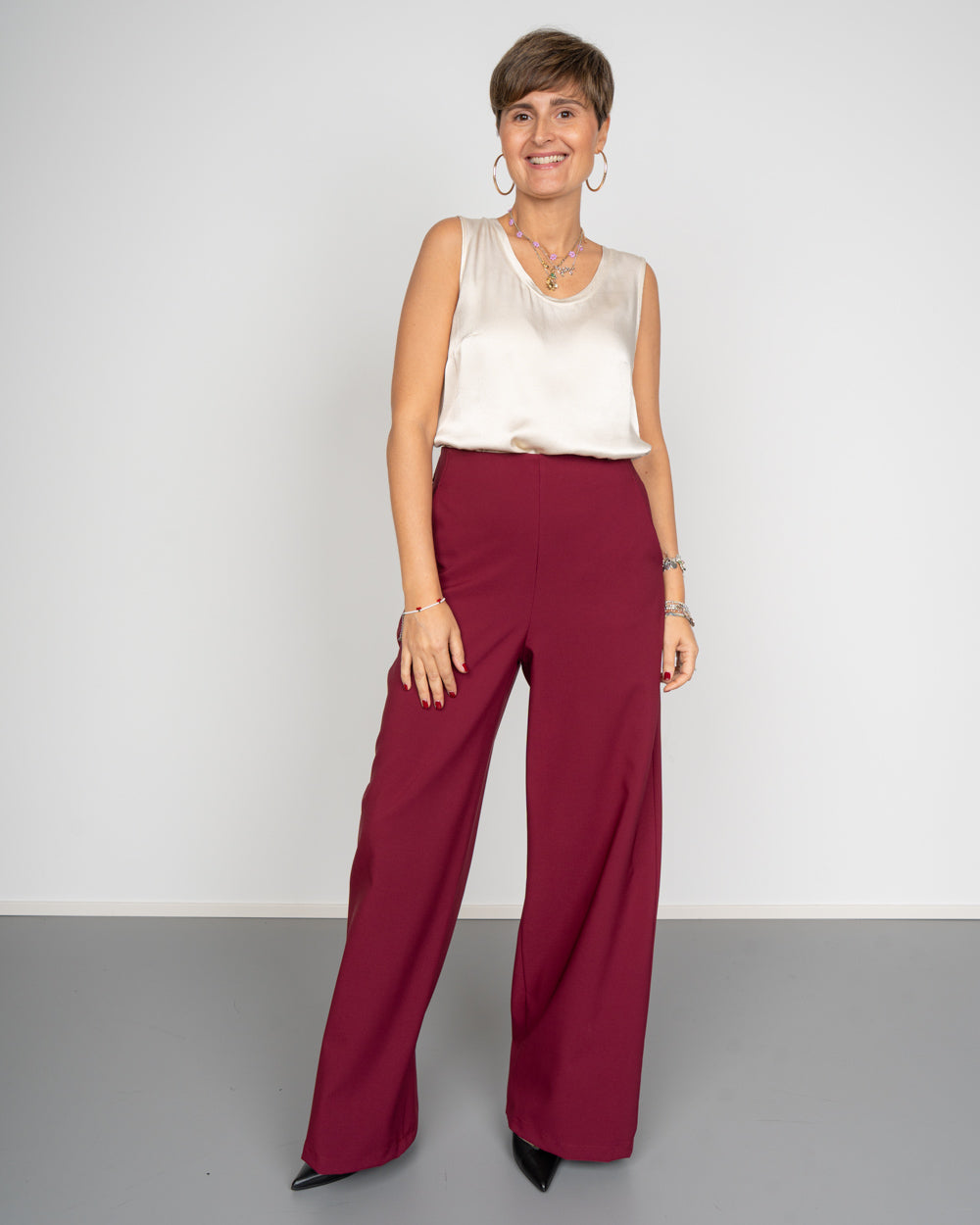 PANTALONE DENISE BORDEAUX