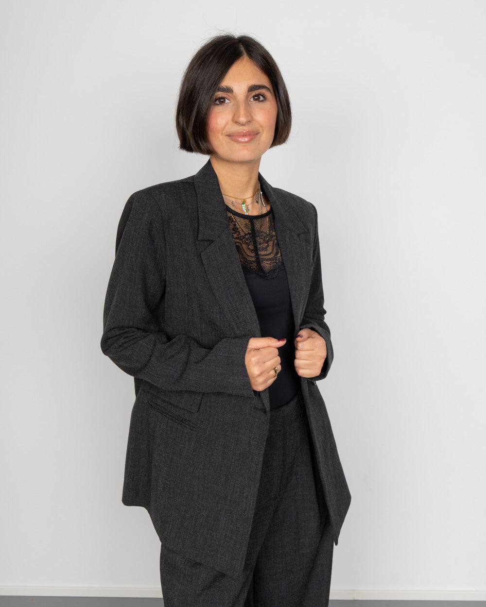 GIACCA BESTIE GRIGIO SCURO