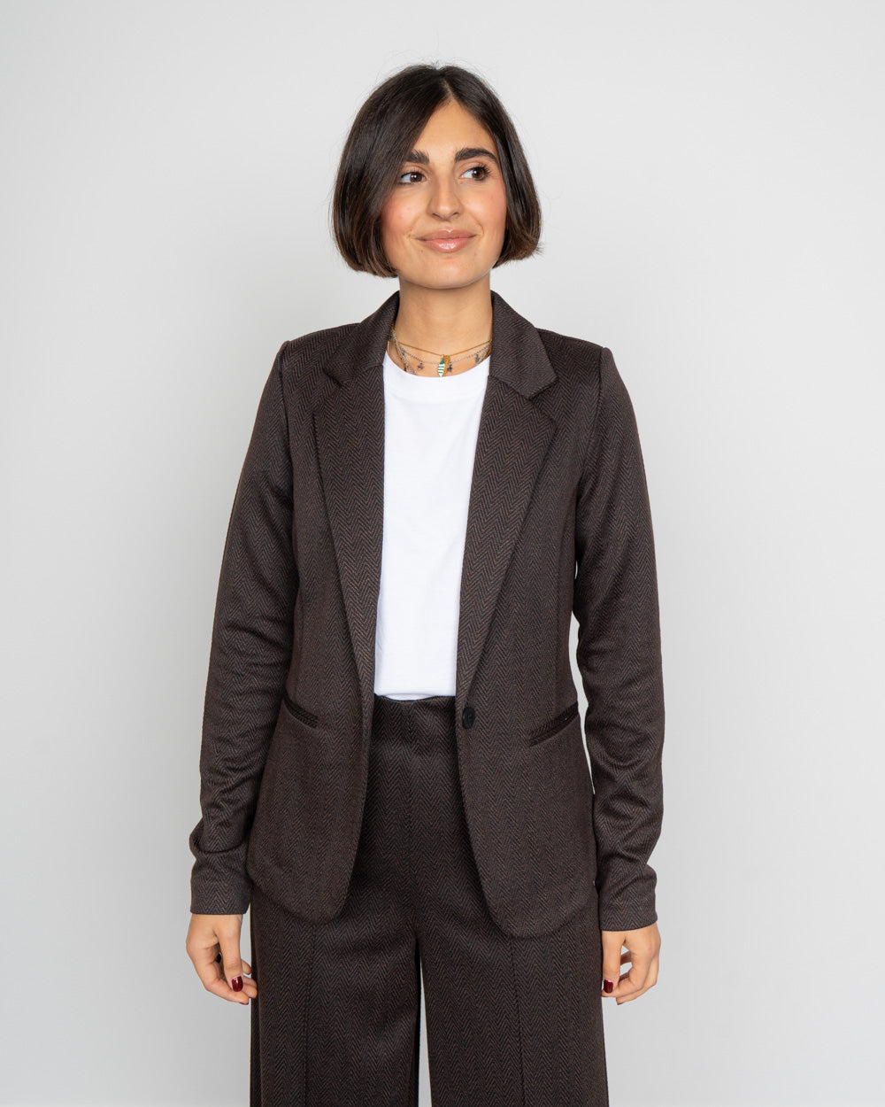 GIACCA KATE NERO/MARRONE