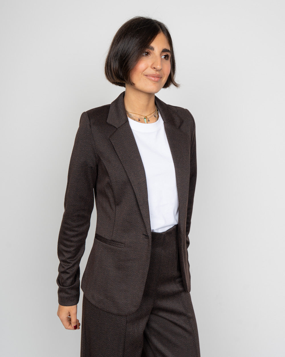 GIACCA KATE NERO/MARRONE