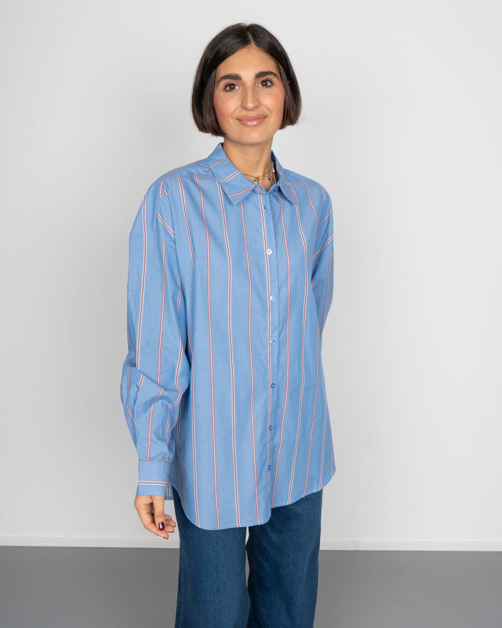 CAMICIA SADIA CELESTE