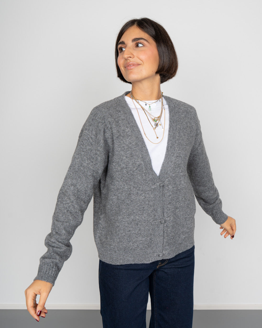 CARDIGAN DASILA GRIGIO SCURO