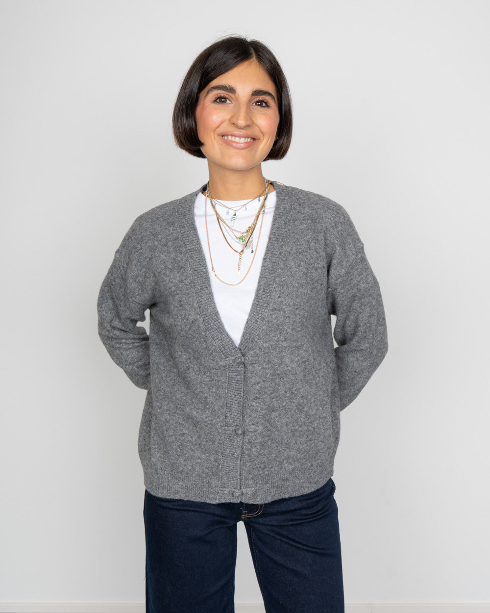 CARDIGAN DASILA GRIGIO SCURO