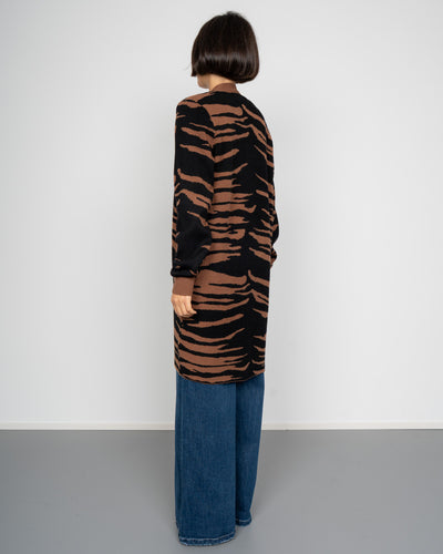 CARDIGAN NANCY NERO ZEBRATO