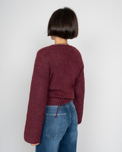 CARDIGAN KAMARA BORDEAUX