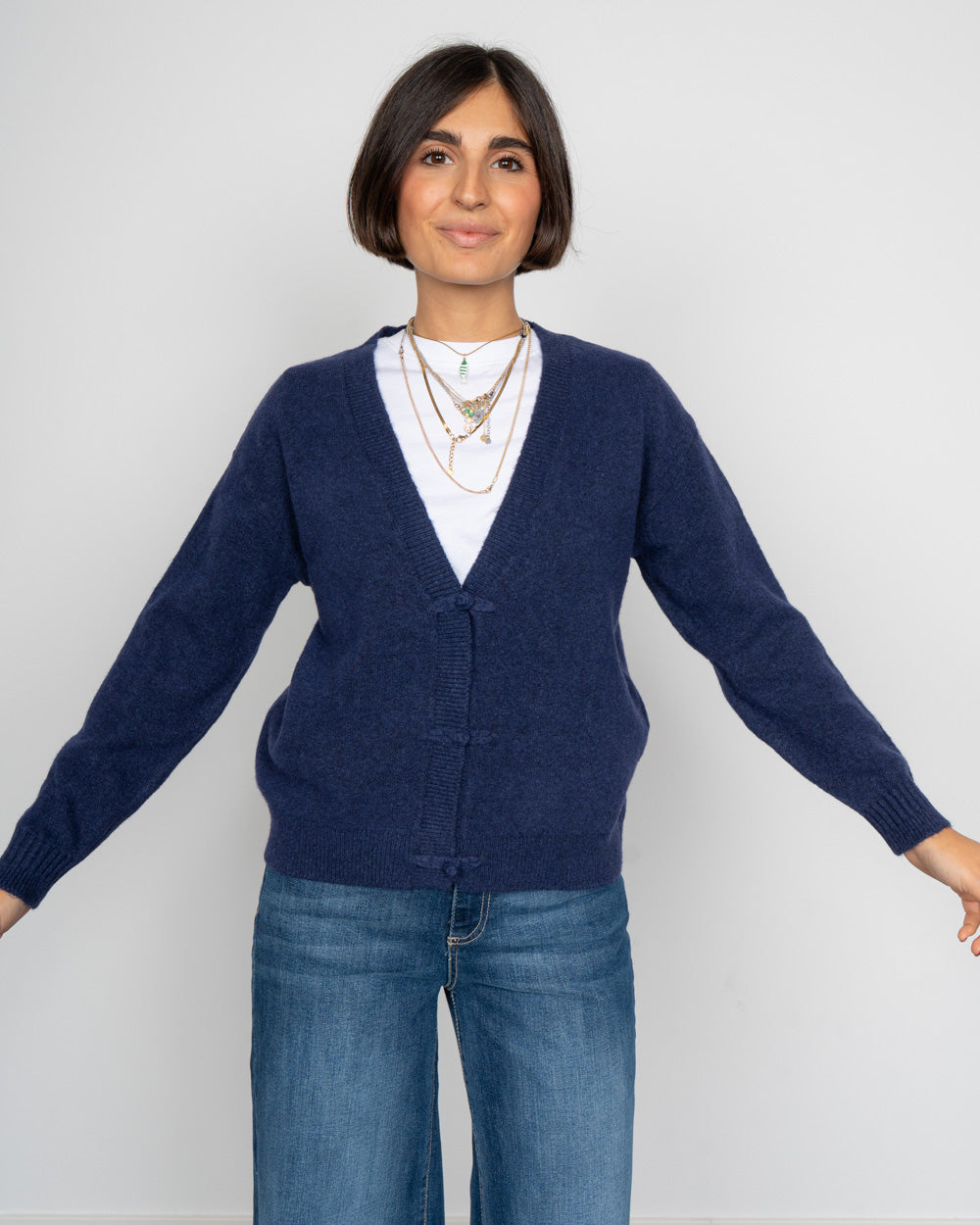 CARDIGAN DASILA BLU