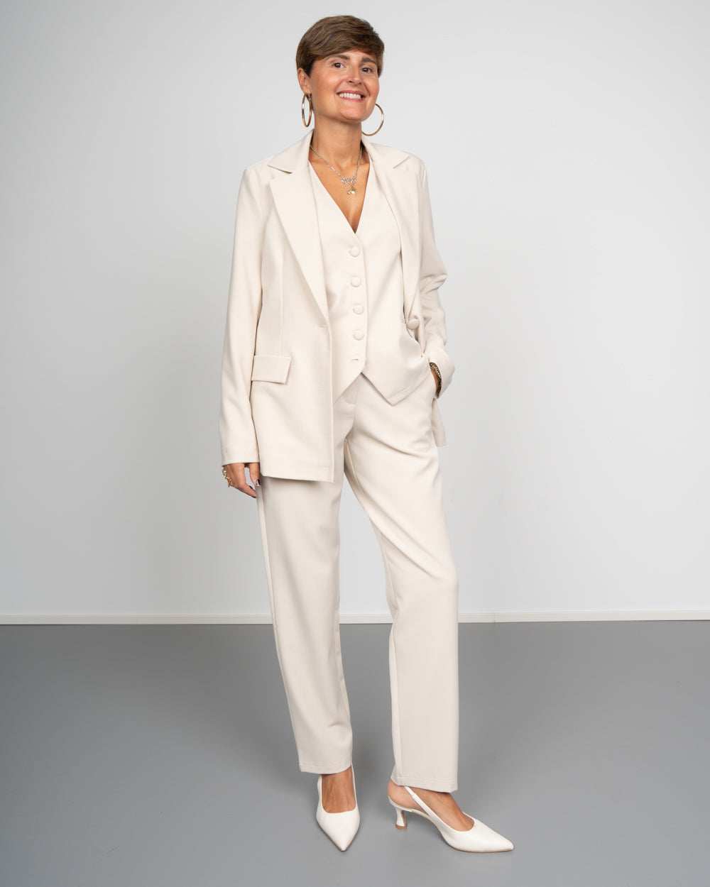 TAILLEUR BOX CAPRI PANNA