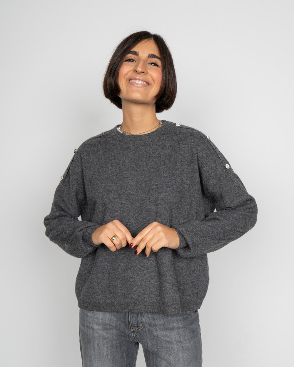 MAGLIONE JOYA GRIGIO SCURO