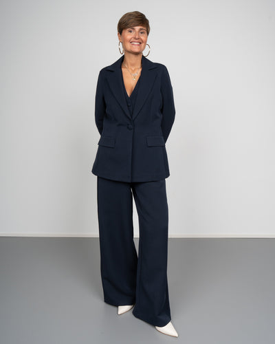TAILLEUR BOX PALAZZO BLU