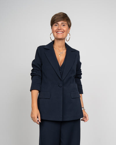 TAILLEUR BOX PALAZZO BLU