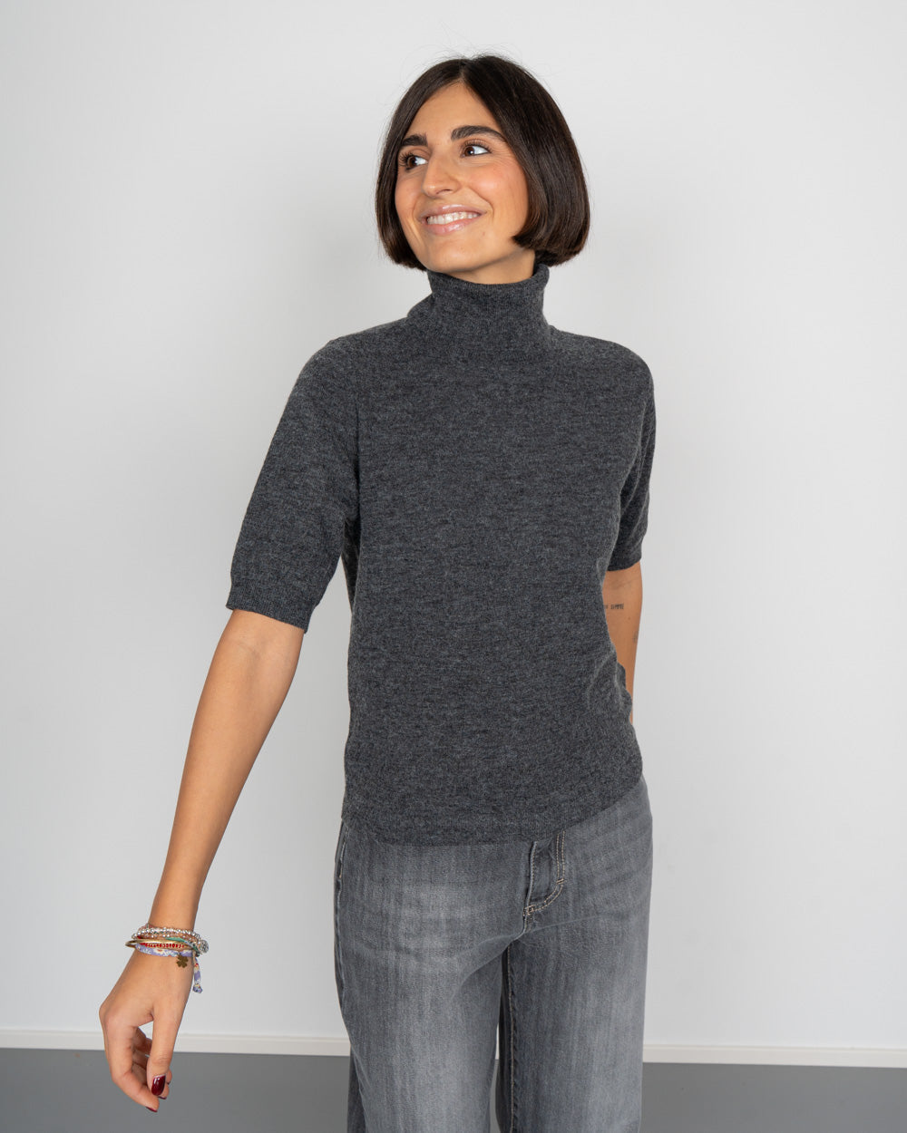 MAGLIONE MARINA GRIGIO SCURO