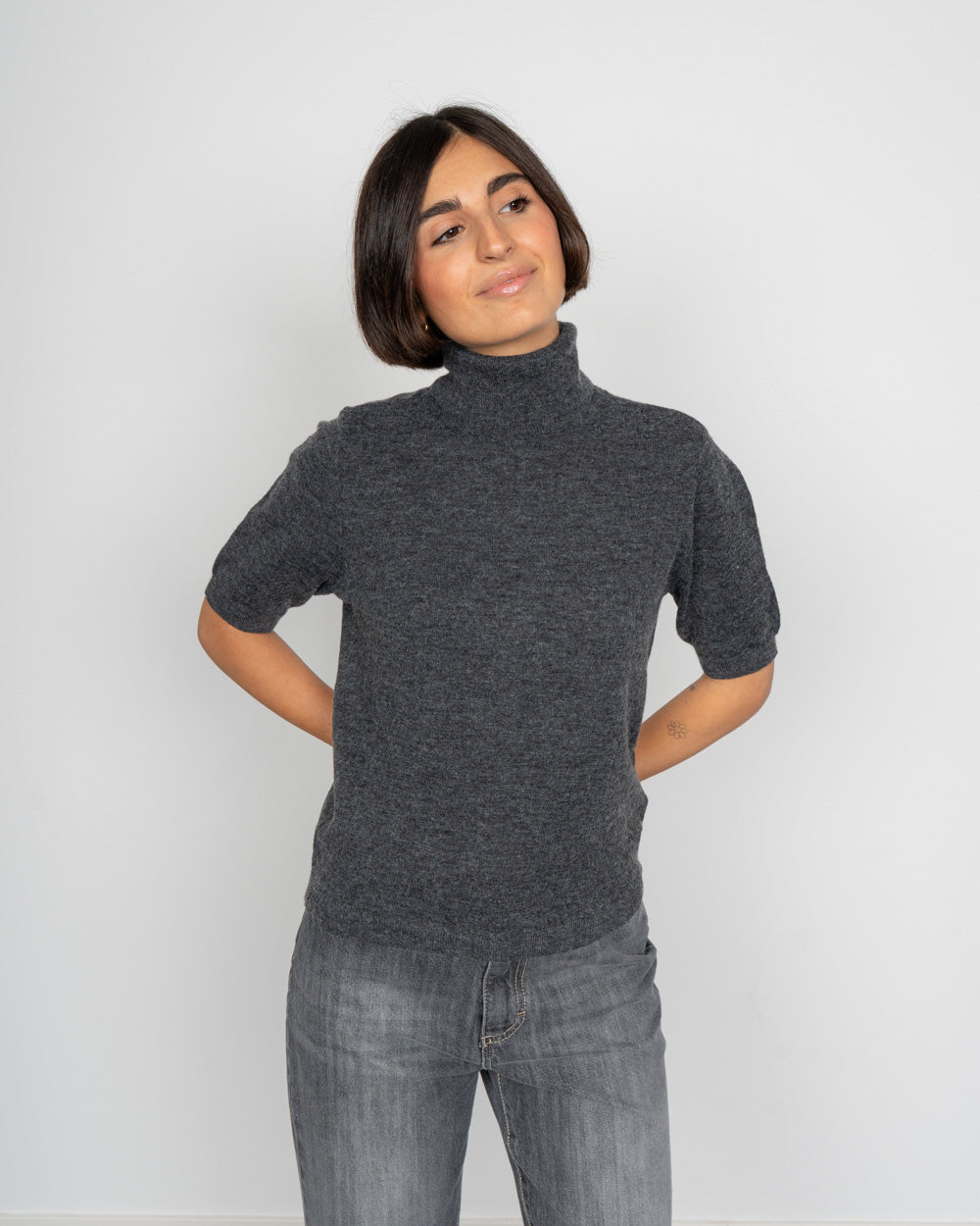 MAGLIONE MARINA GRIGIO SCURO