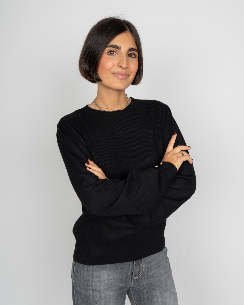 MAGLIONE HOLLYKARIS NERO