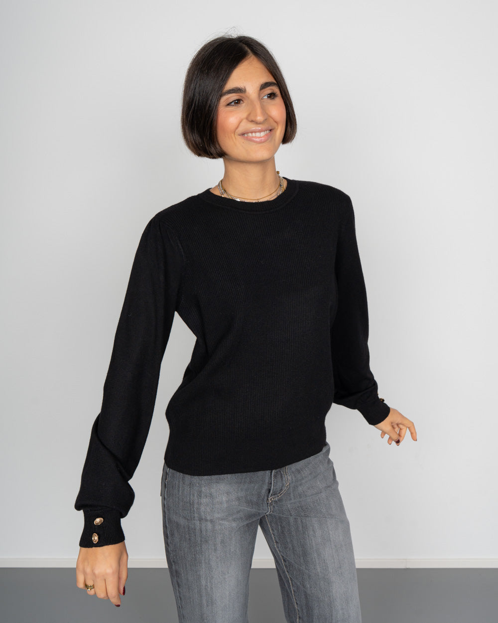 MAGLIONE HOLLYKARIS NERO