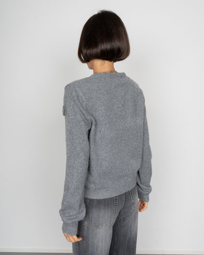 MAGLIONE ROSE GRIGIO MEDIO