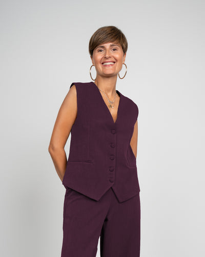 TAILLEUR BOX CAPRI BORDEAUX