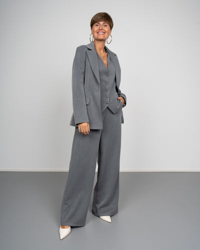 TAILLEUR BOX PALAZZO GRIGIO