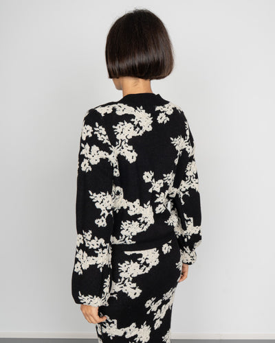 MAGLIONE NANCY NERO/PANNA