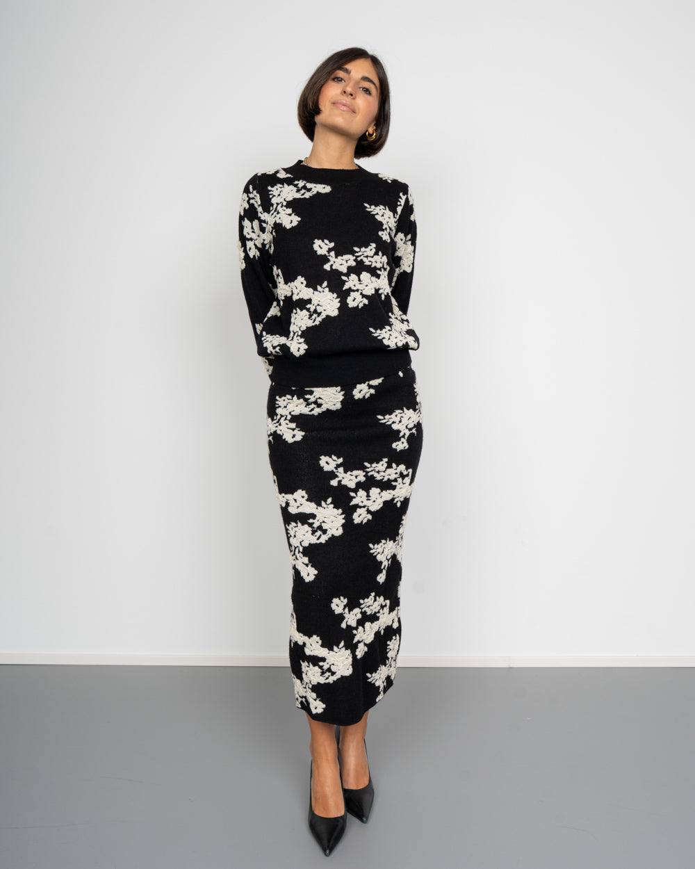 GONNA NANCY NERO FIORATO