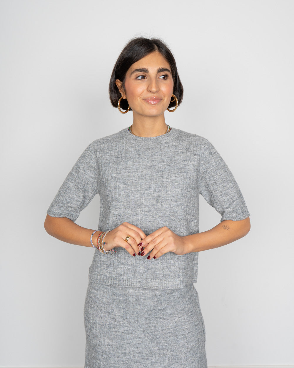 MAGLIONE SALLY GRIGIO CHIARO