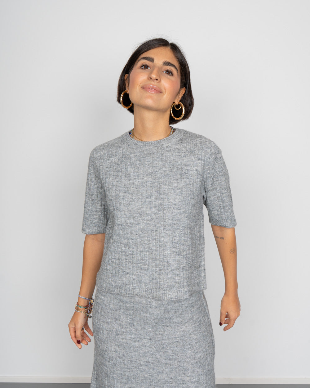 MAGLIONE SALLY GRIGIO CHIARO