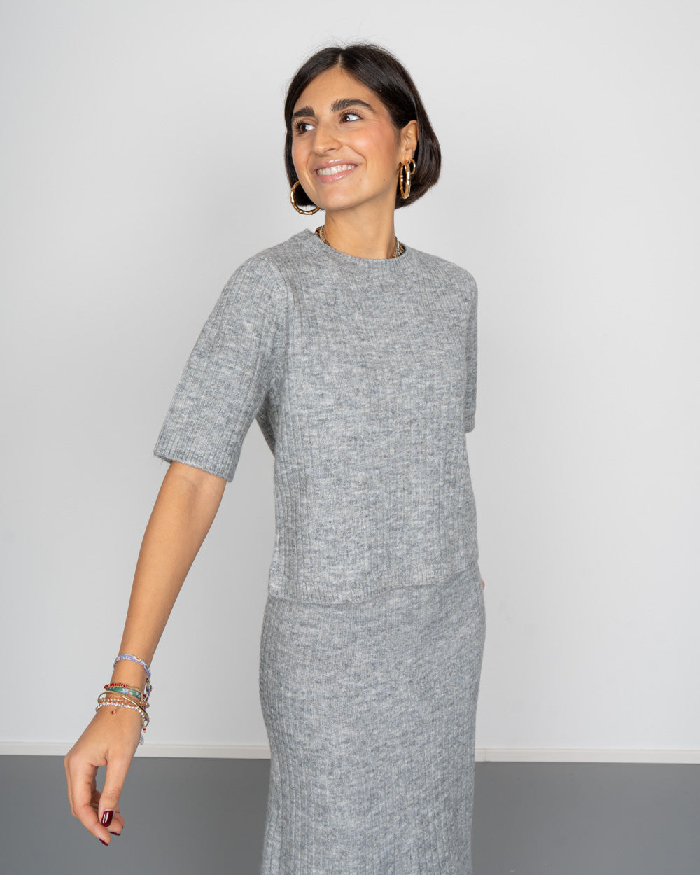 MAGLIONE SALLY GRIGIO CHIARO